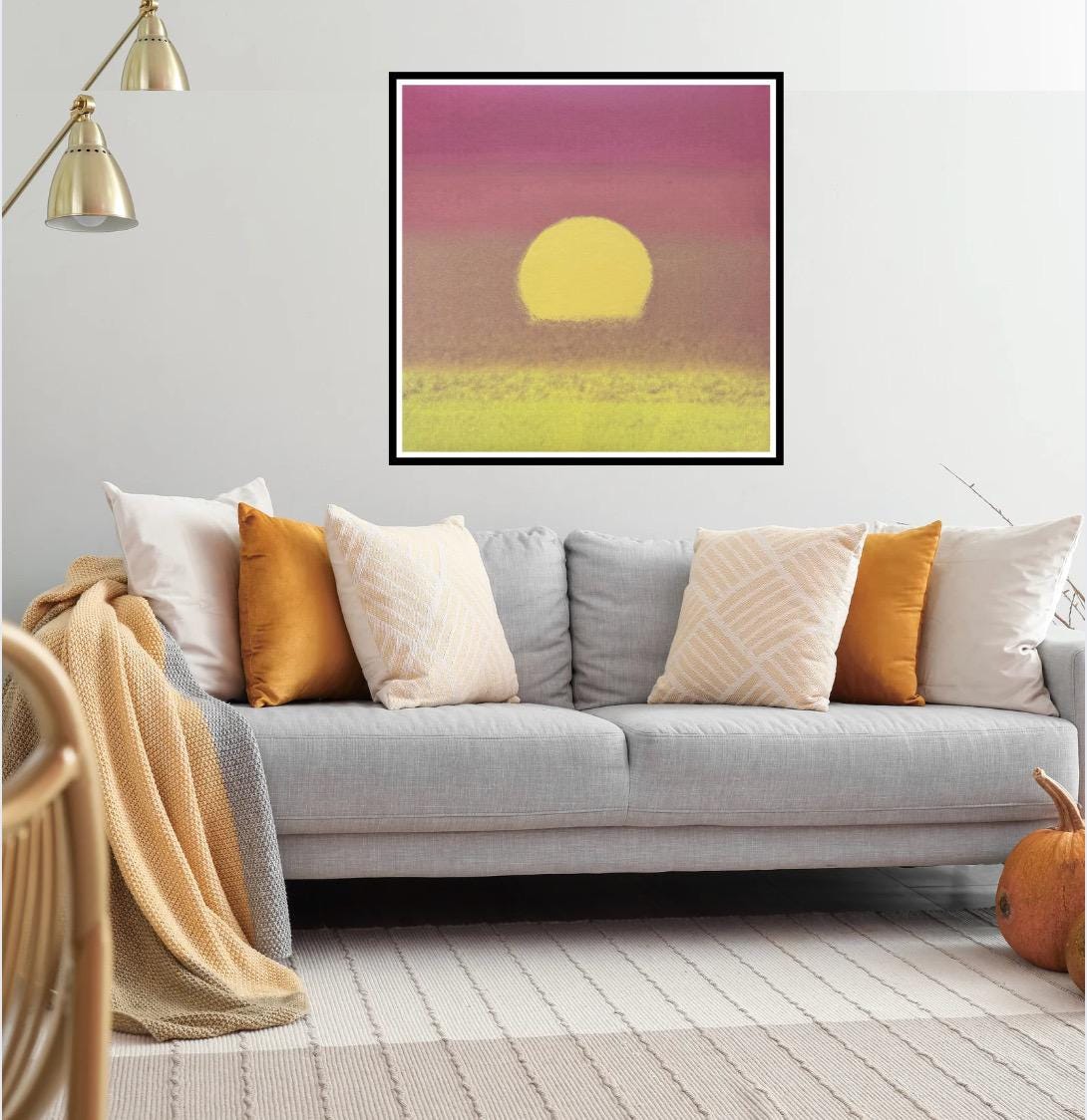 アンディ・ウォーホル「サンセット」#12 - スクリーンプリントプルーフ