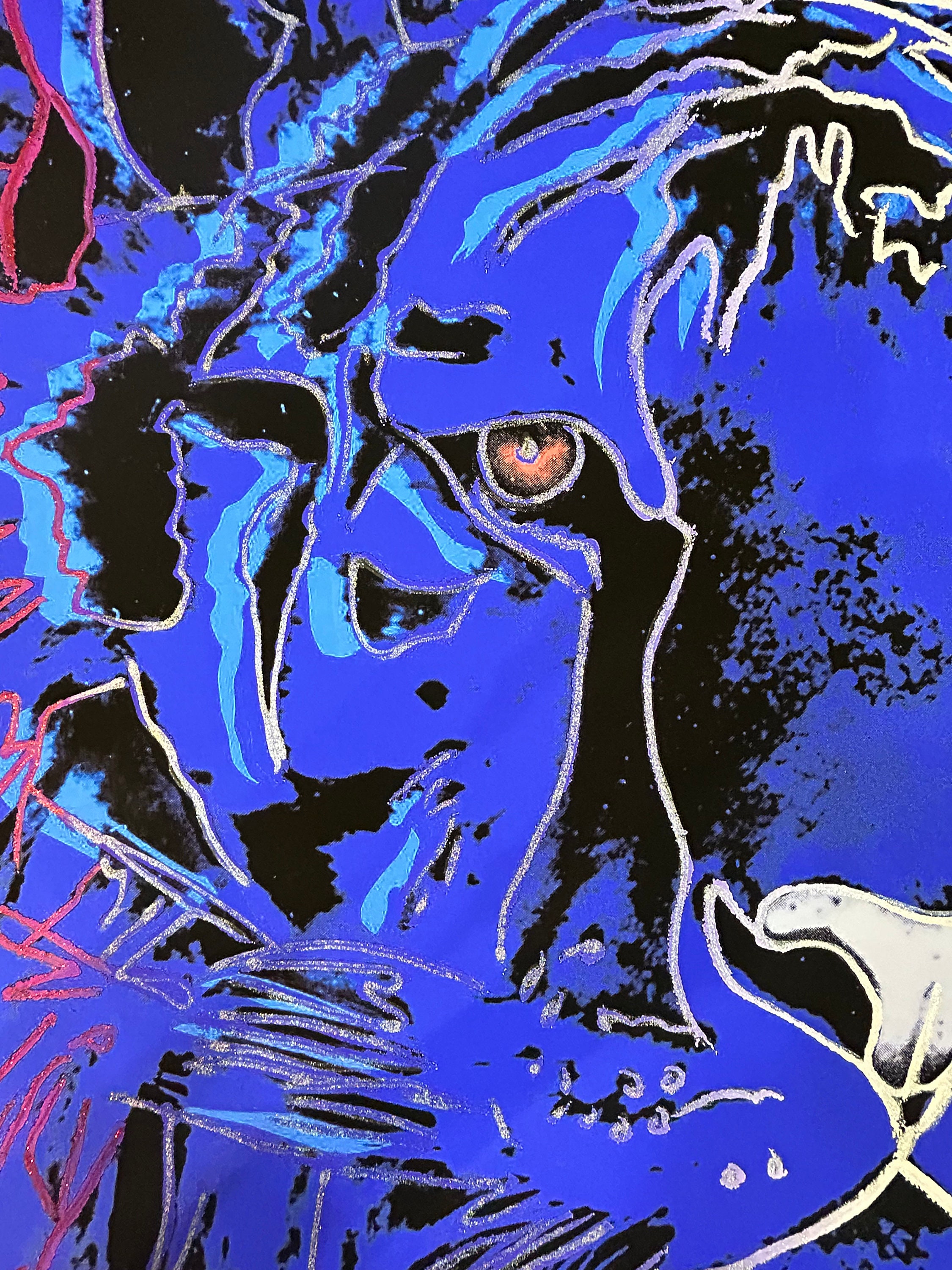 アンディ・ウォーホル「シベリア・タイガー」ブルー・トライアル