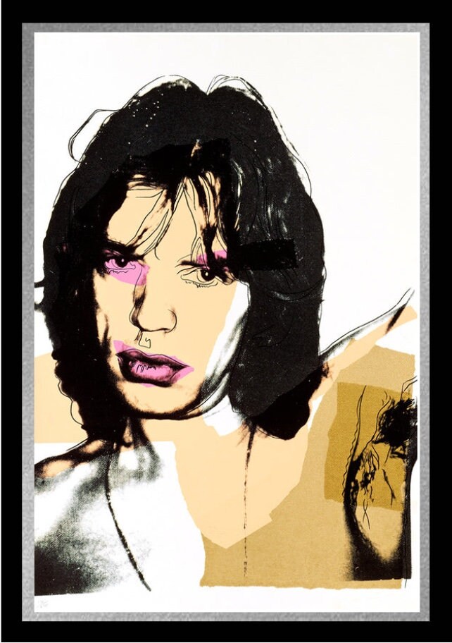 アンディ・ウォーホル「ミック・ジャガー」シルクスクリーン版画