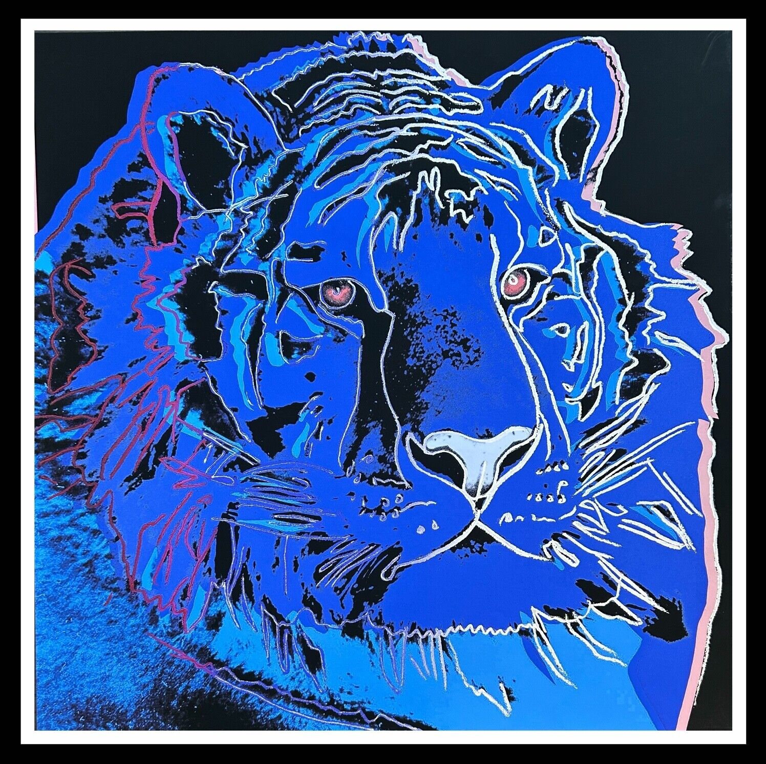 アンディ・ウォーホル「シベリア・タイガー」ブルー・トライアル