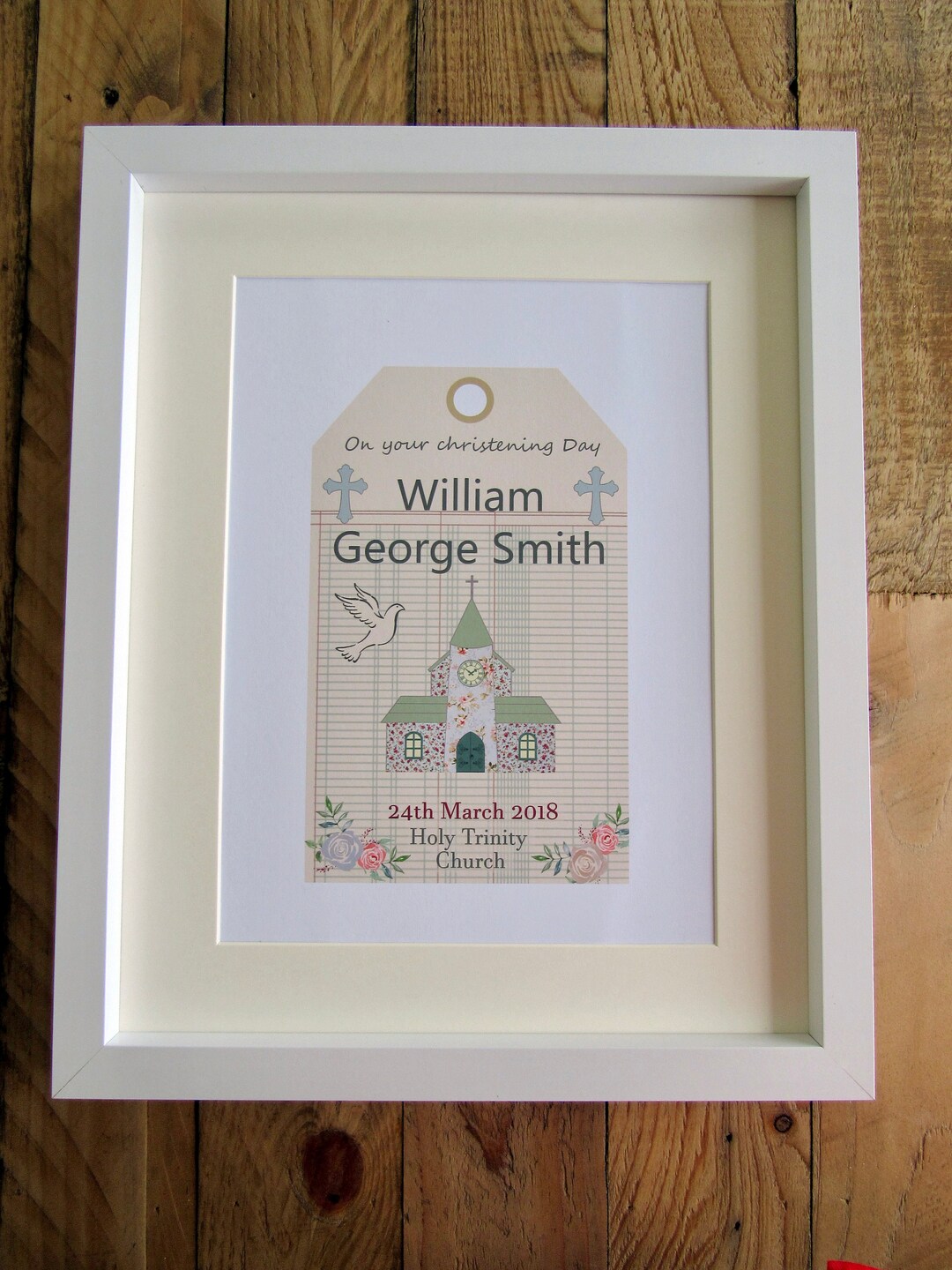Christening Gift Personalised Print Baptism Gift Etsy