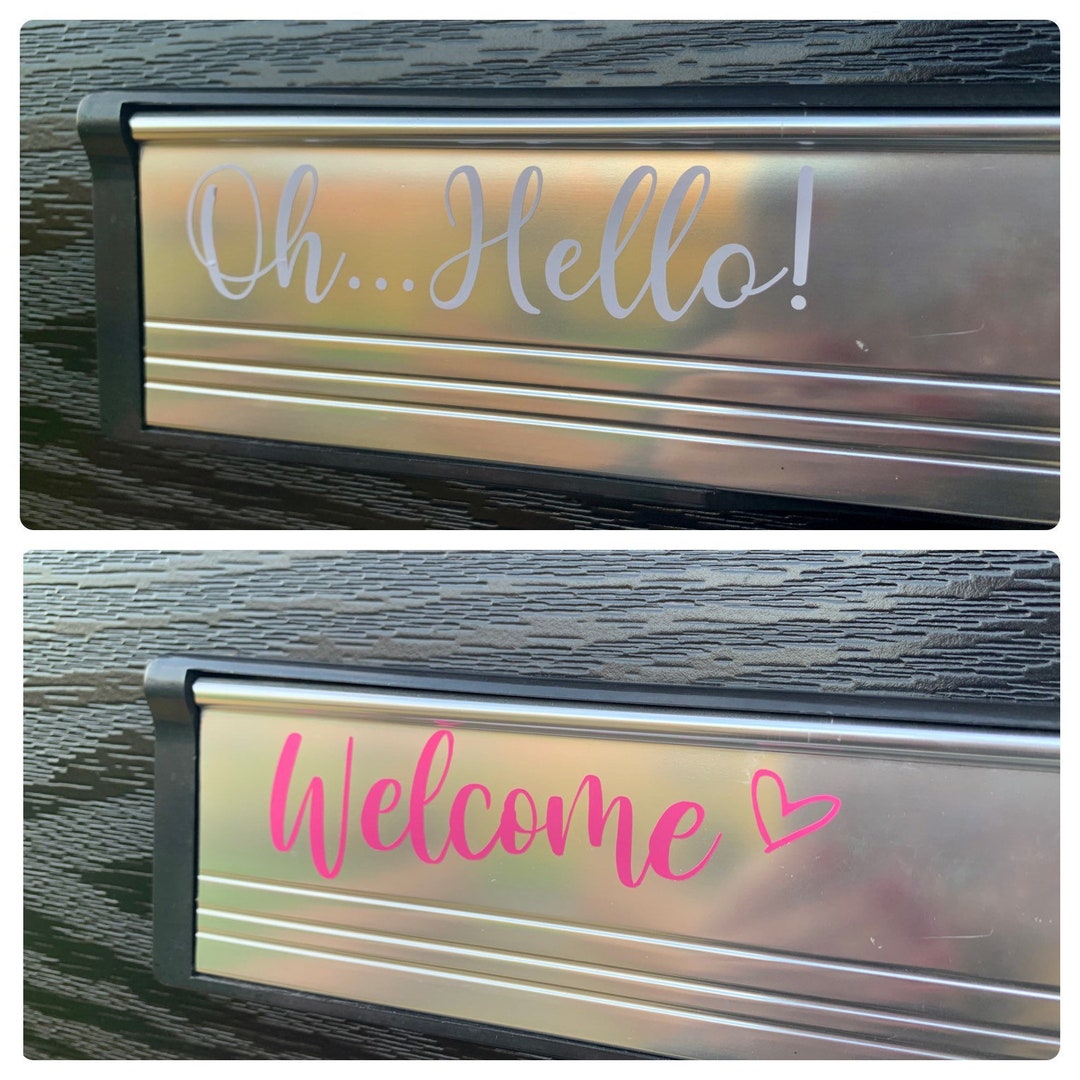 Personalised Letterbox Decals, Letterbox Stickers, Santa Stop Here Sign