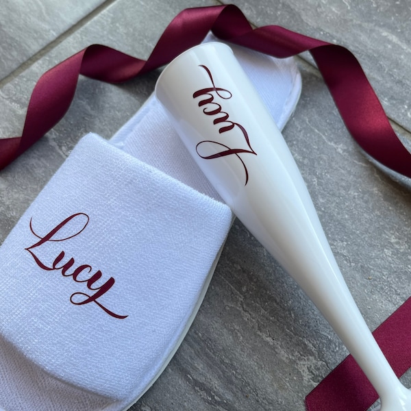 Personalised Spa Slippers, Hen Party Slippers, Bride Slippers, Bride Squad