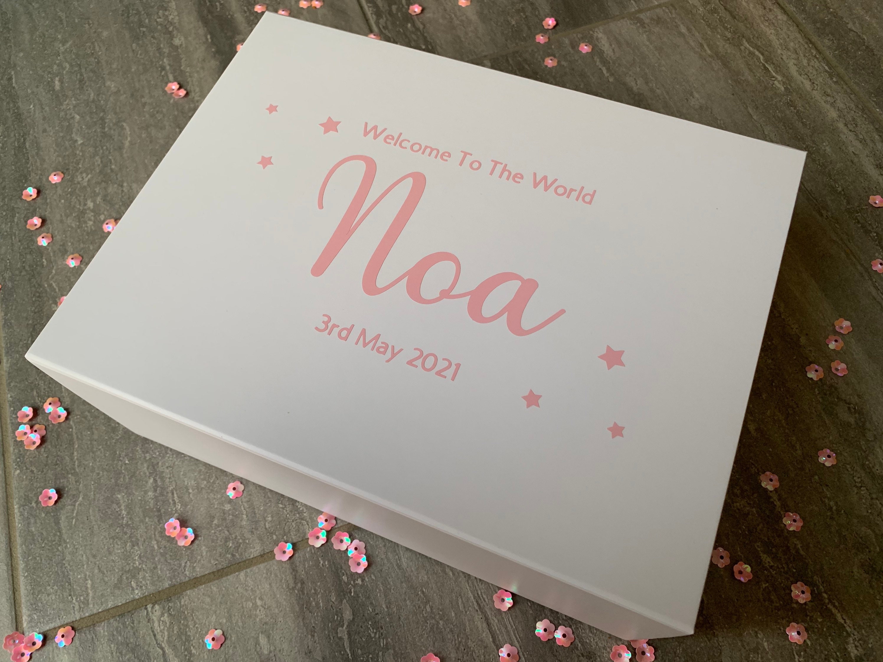 Personalised Baby Memory Box Baby Keepsake Box Personalised Etsy UK