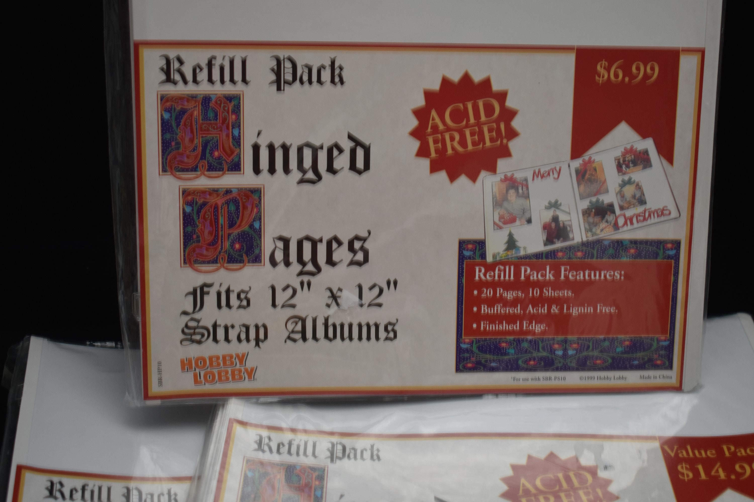 Hobby Lobby Brand Strap Hinge Photo Album Refill Pages and Etsy