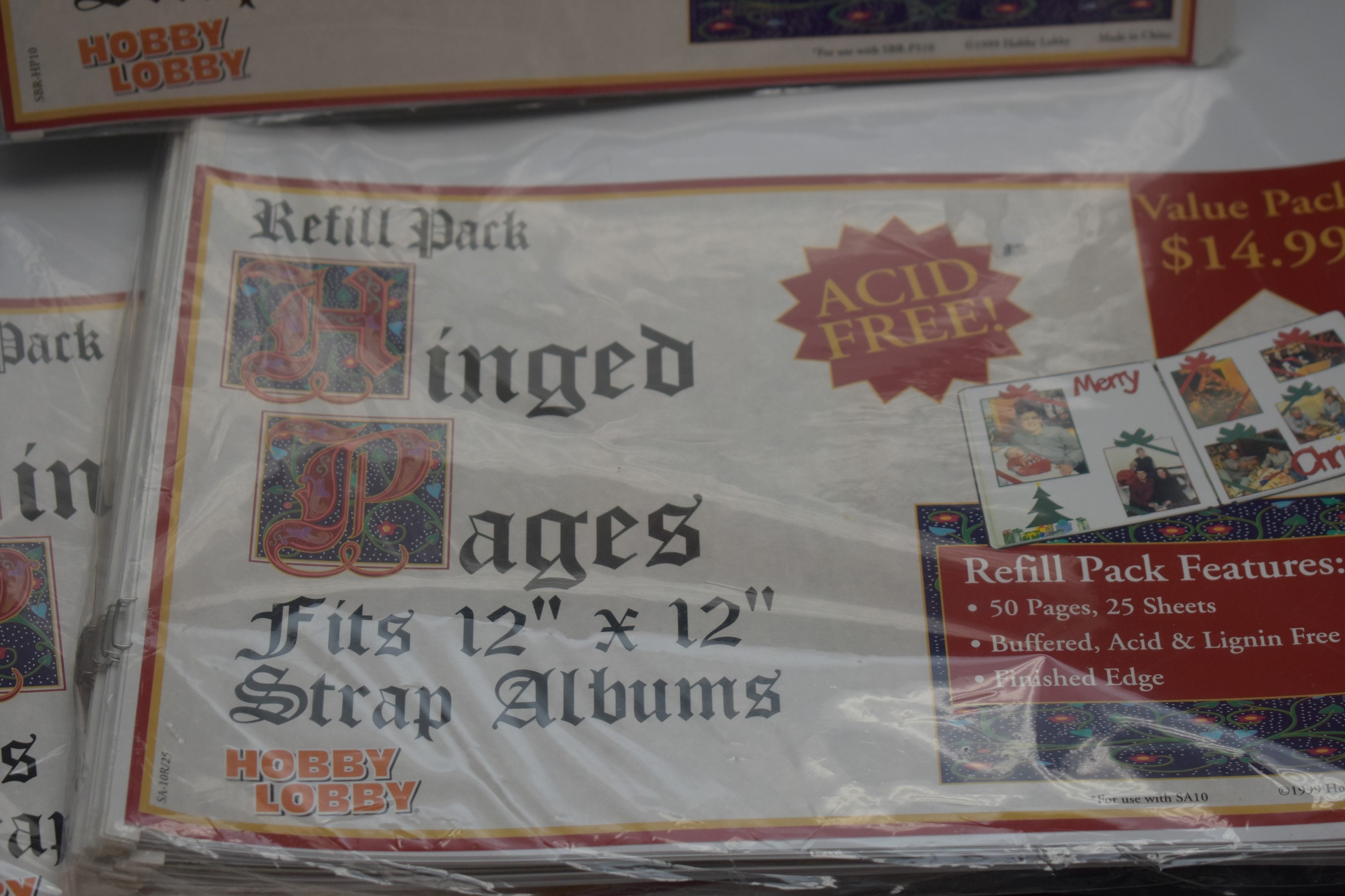 Hobby Lobby Brand Strap Hinge Photo Album Refill Pages and Etsy