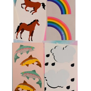 PICK ONE! Mrs. Grossman’s fish bass fishing trout Stickers - Vintage 1990s Mrs Grossman Paper Company: Stickers by the Yard