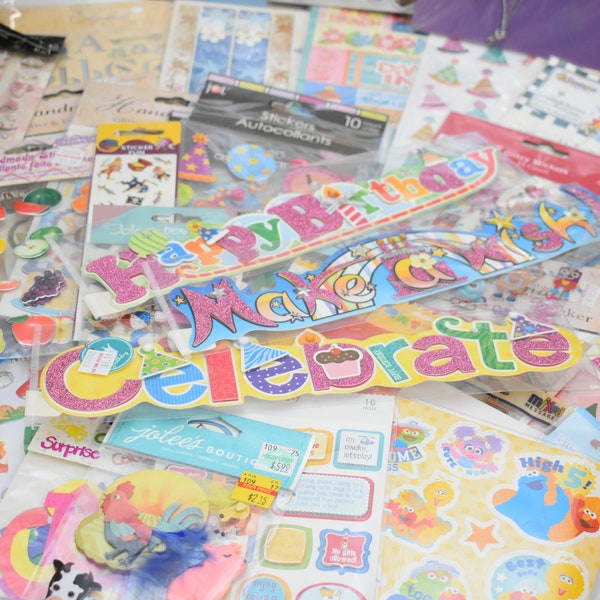 Scrapbooking Stickers Lots Etsy