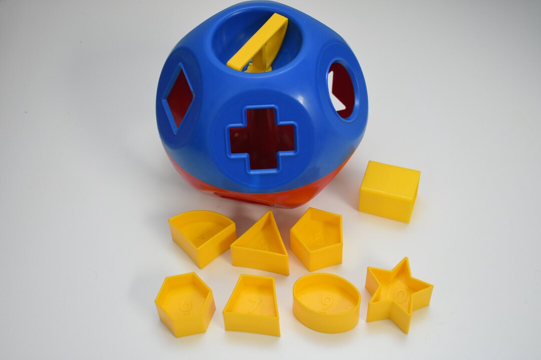 Tupperware Shapeoball Sorting Shape Toy With 7 Shapes Etsy