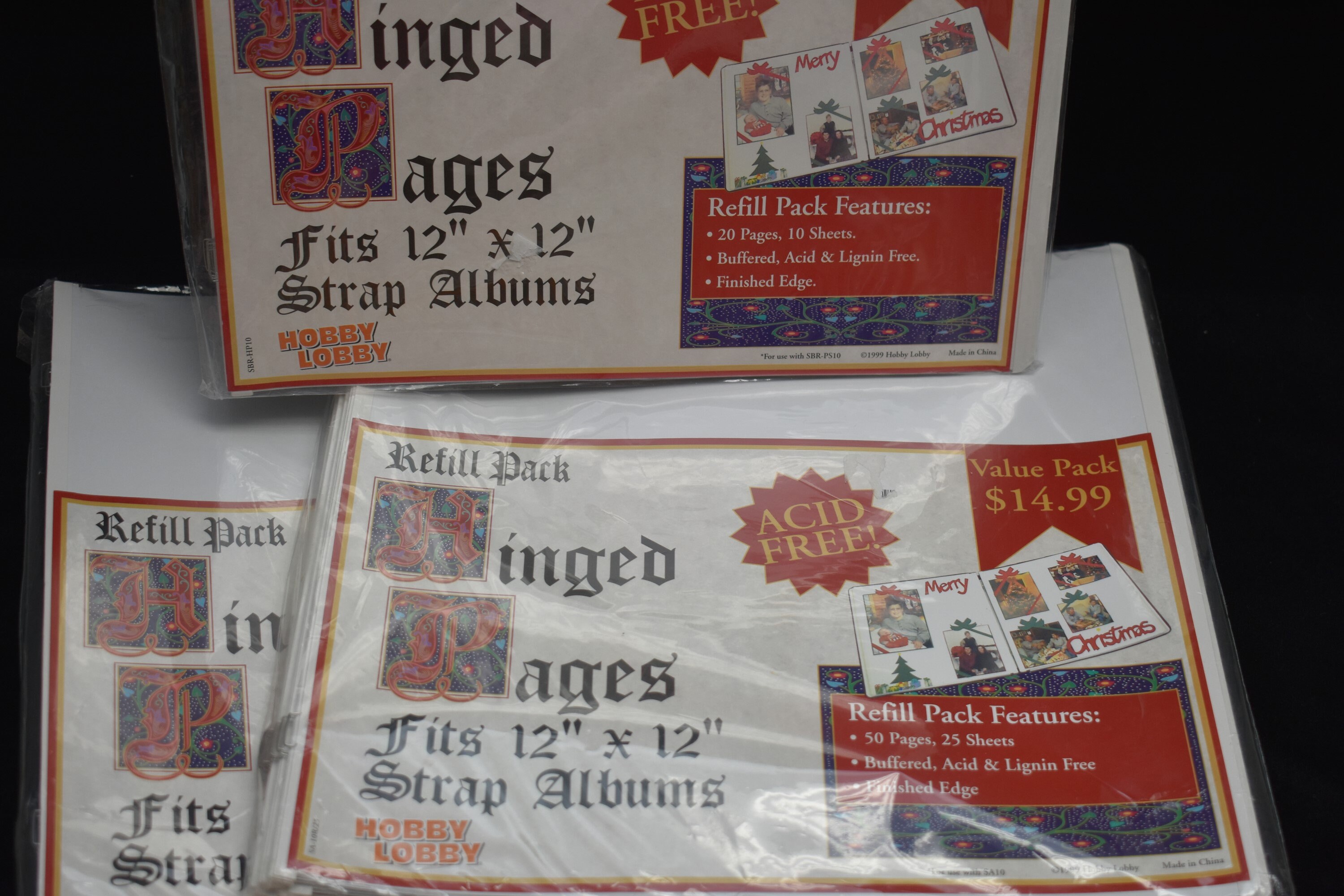 Hobby Lobby Brand Strap Hinge Photo Album Refill Pages and Etsy