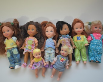 PICK ONE! Prices vary- Barbie sister size dolls Kelly Chelsea Mattel Chrissy Nikki