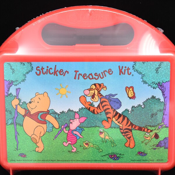 Sandylion Disney Winnie the Pooh SEALED Sticker Treasure Kit - Vintage 1990s Tigger Piglet Pooh Bear
