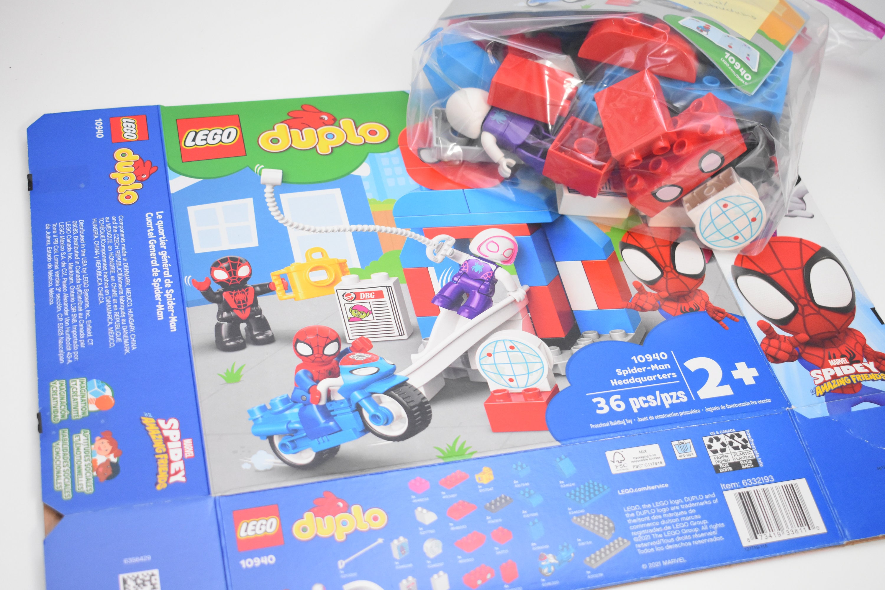 Juguetes de bloques de construcción LEGO duplo Lego Marvel Disney