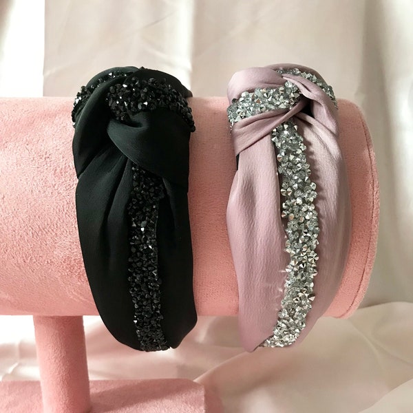 Glitz & Glam Rhinestone Headband - Flamingo Hair