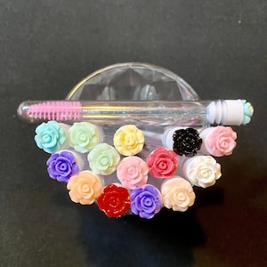 Cepillo Spoolie de extensión de pestañas rosa recargable / cepillo para cejas / tubo de varita de pestañas desechable y reutilizable / tubo de pestañas vacío