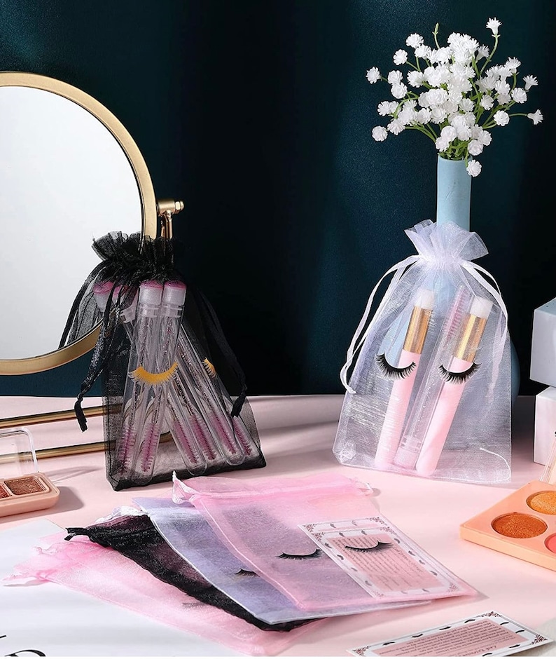 Happy Lash Volume Lash Extension Aftercare Bags Eyelash Print Makeup