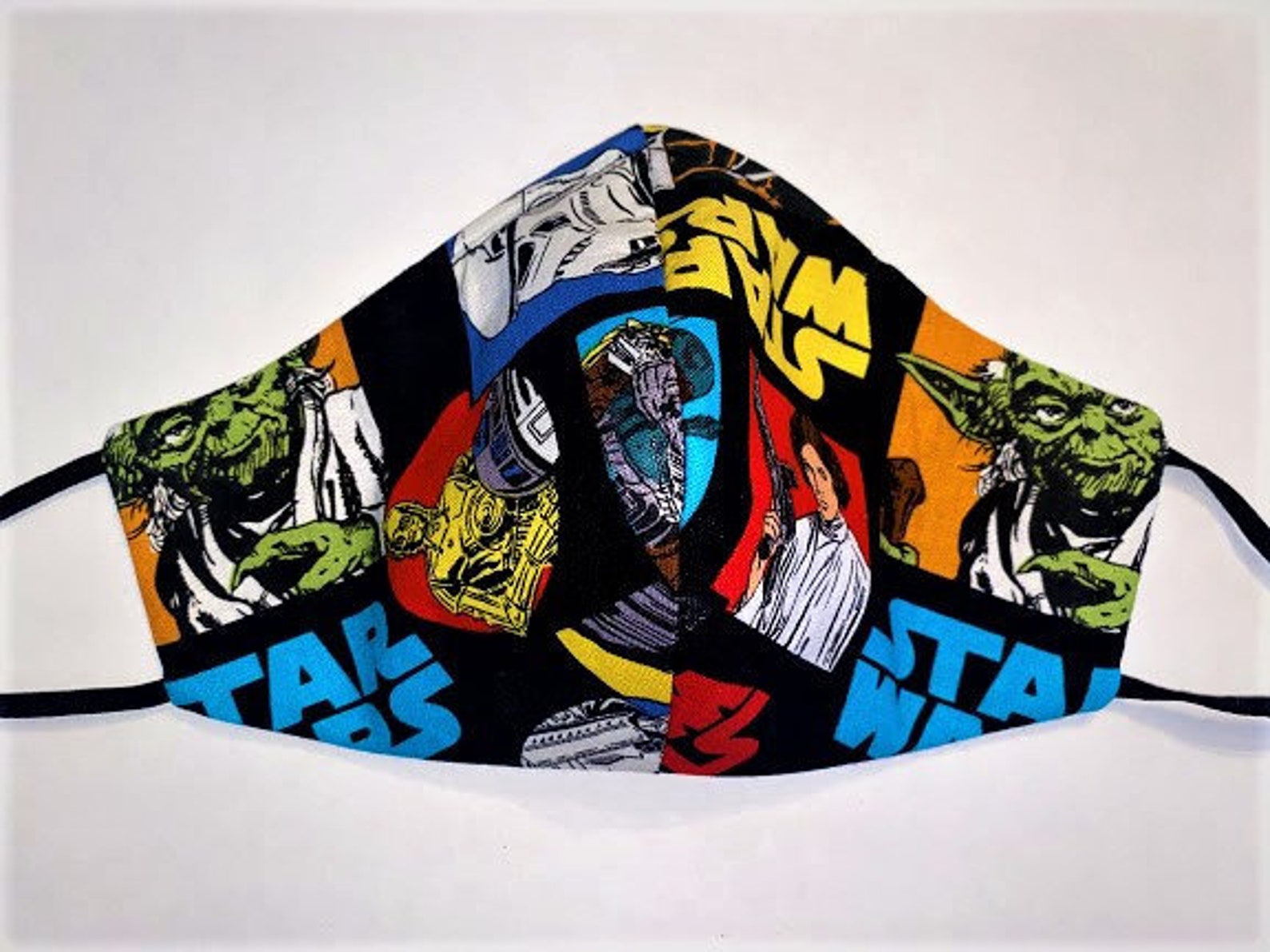 Star Wars Face Mask Cotton Adjustable Elastic Etsy