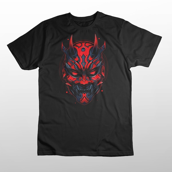 Cyber Demon Maul  - Star Wars Darth Maul Inspired Premium Unisex T shirt - Collectible - Fan Art - Gift - 100% Premium Heavyweight Cotton