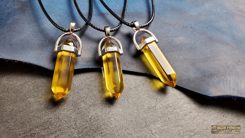Refined Kyber Crystal Pendant YELLOW Star Wars Jedi Sith | Etsy