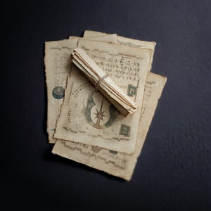 Sacred Jedi Scrolls: Handmade Prop Scroll Replica Prints (Set of 6)