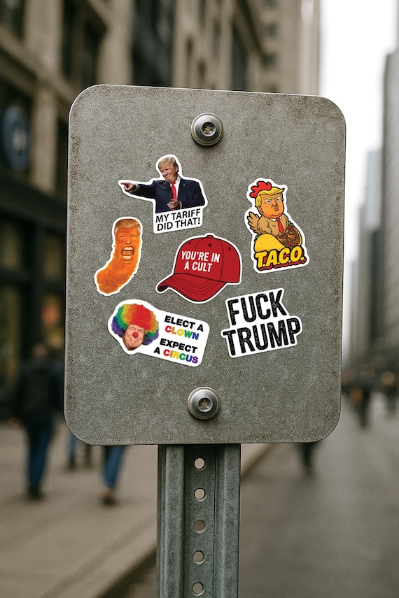 Fk Trump Sticker Pack: Political Meme Decals, Waterproof Vinyl Stickers