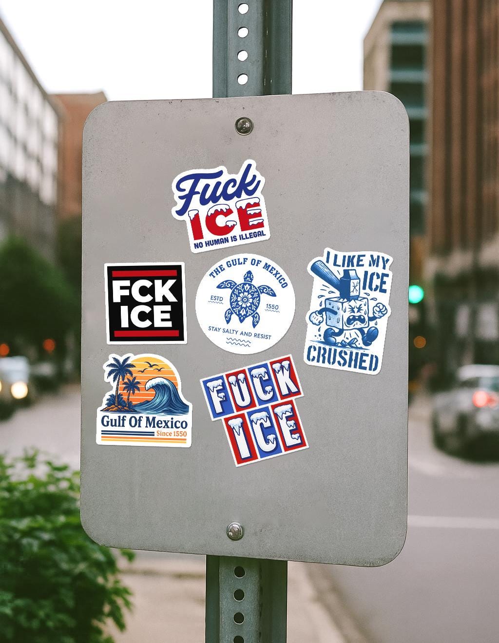 Anti ICE Sticker Pack - Assorted Mix - Anti Trump Stickers - Meme mini decal, Anti Fascist Protest stickers, TACO Trump, Anti Ice
