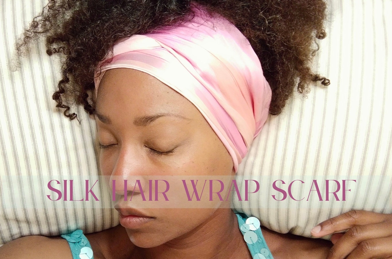 Colourful Silk Print Head Wrap For Hair Loss