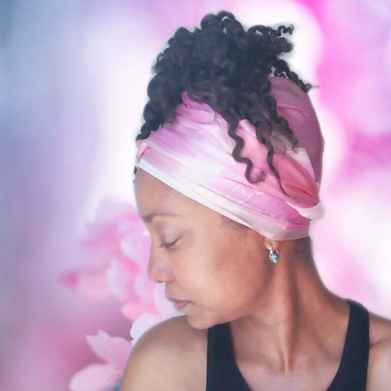 100 Silk Hair Wrap Scarf/Edge Laying/Night Wrap/Sleeping Etsy