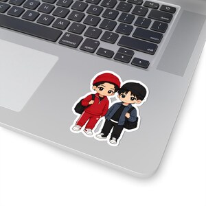 Jang Jae Young & Choo Sang-woo "Semantic Error" BL Series Sticker, Chibi Sticker, Kawaii Sticker, BL Sticker Love, Boys Love Sticker