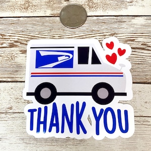 Thank You USPS Sticker Decal