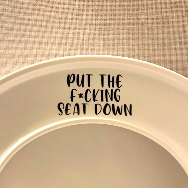 Put the Seat Down Etsy