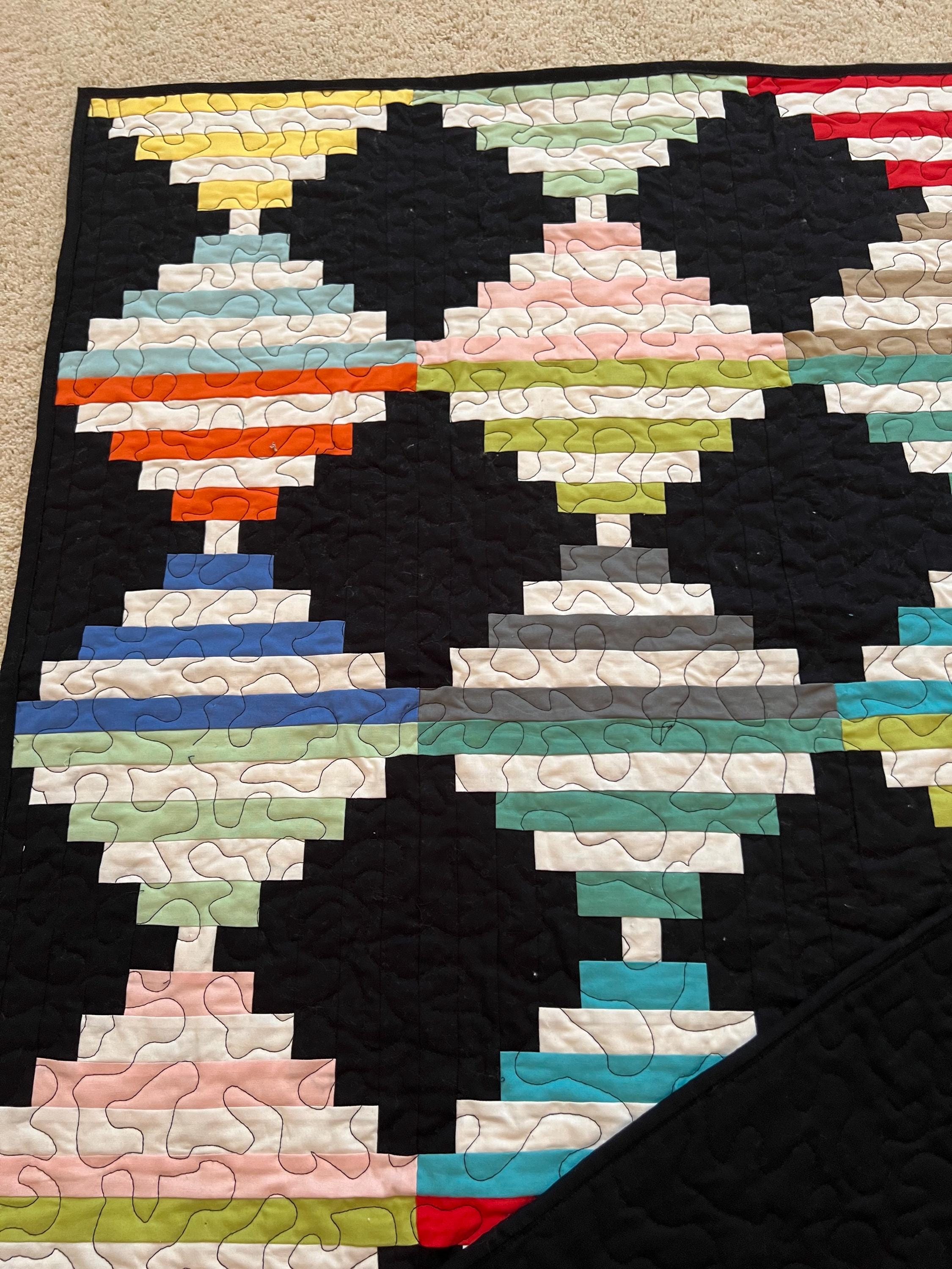 Solid Color Step Ladder Quilt Pattern. Handmade Quilt. 74" X 74" - Etsy