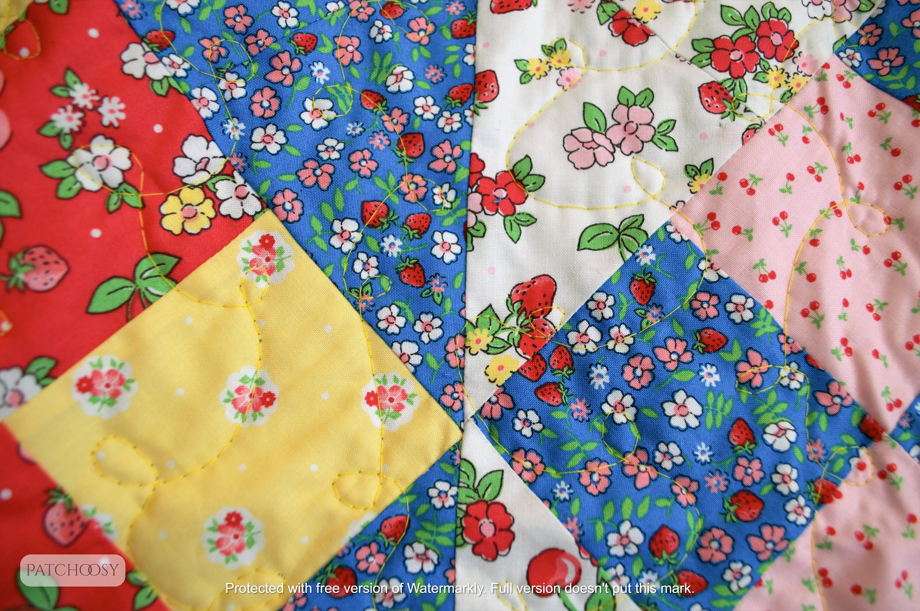 Handmade Twin or Full Size Quilt Patchwork Finished Quilt Etsy