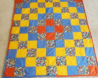 Trip Around The World Crib Cotton Quilt