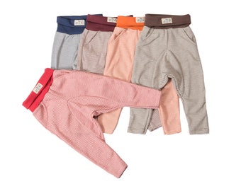 70% ORGANIC Merino Wool & SILK Baby Kid's Sweatpants/Joggers. Made in Germany. From 4 Months through 5 Years. KbT Certified.