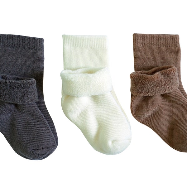 Merino Wool Baby Socks in Rose main image 0