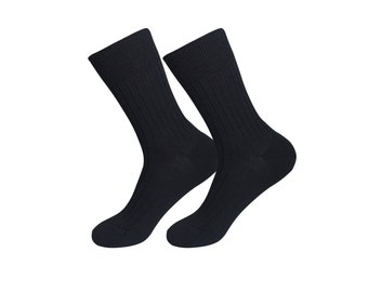 Men's Merino Wool-Silk Blend Quarter Socks. 1 PAIR. Made in ITALY. Perfect for Everyday Wear.