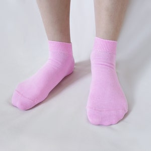 98% ORGANIC COTTON KID'S Ankle Socks 5-pack. Ages 5 Through 12. Comfy & Breathable. Basic Colors. Casual/Formal Wear. Back To School. image 7