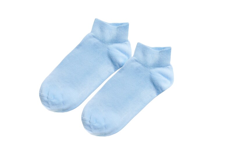 98% ORGANIC COTTON KID'S Ankle Socks 5-pack. Ages 5 Through 12. Comfy & Breathable. Basic Colors. Casual/Formal Wear. Back To School. Baby Blue