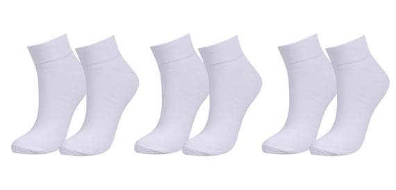 98% ORGANIC Cotton Men's and Women's  Ankle Socks. 3-Pack. Breathable, Comfortable, Classic. Everyday Wear.