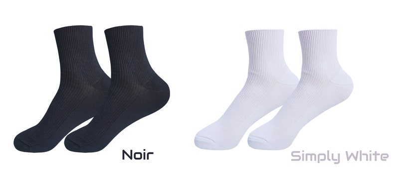 100% ORGANIC Combed COTTON Men's Quarter Socks. Made in ITALY. Breathable, Comfortable, Classic. Casual/Dress Wear. image 3