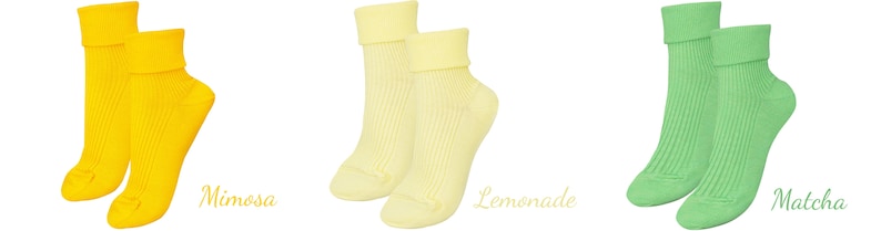 100% ORGANIC Combed COTTON Ladies' Socks. Made in ITALY. 1 Pair. Breathable, Comfortable, Classic. Casual/Dress Wear. Adjustable Length. image 7