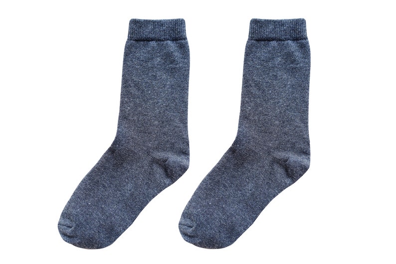 98% ORGANIC COTTON KID'S Socks 5-pack.Ages 3 Through 12. Comfy & Breathable. Basic Colors. Casual/Formal Wear. Back To School. Essentials. Dark Grey Melange