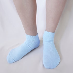 98% ORGANIC COTTON KID'S Ankle Socks 5-pack. Ages 5 Through 12. Comfy & Breathable. Basic Colors. Casual/Formal Wear. Back To School. image 9