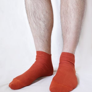 100% ORGANIC Combed COTTON Men's Quarter Socks. Made in ITALY. Breathable, Comfortable, Classic. Casual/Dress Wear. image 9