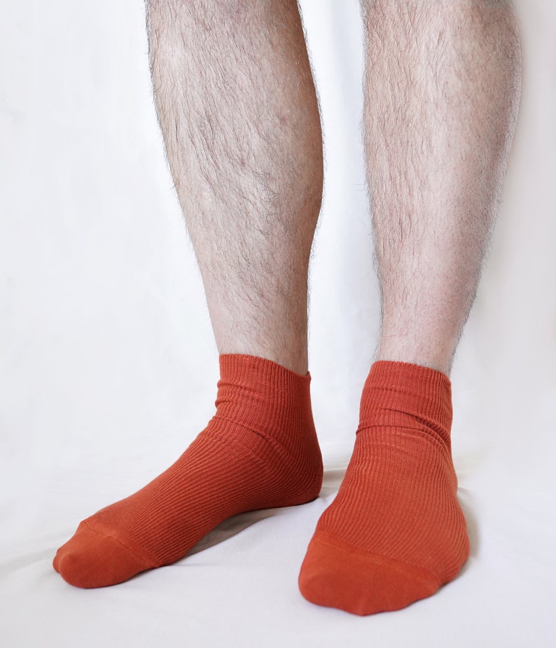 100% ORGANIC Combed COTTON Men's Quarter Socks. Made in ITALY. Breathable, Comfortable, Classic. Casual/Dress Wear. image 9