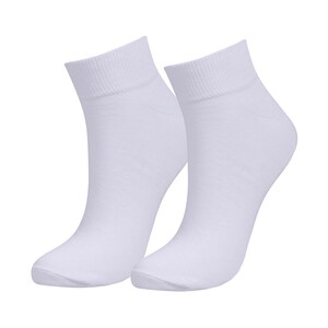 Ankelstrumpor i 98 % ekologisk bomull för män och kvinnor. 3-pack. Andningsbara, bekväma, klassiska. Vardagsbruk. Vit