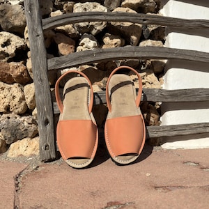 Women&#39;s Avarcas Sandals. Handmade in Menorca, Spain. Genuine Spanish Leather Upper. Orthopedic Leather Insole. Timeless Style