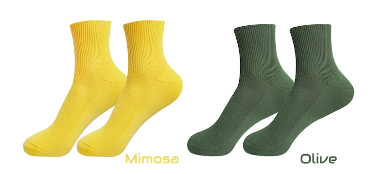 100% ORGANIC Combed COTTON Men's Quarter Socks. Made in ITALY. Breathable, Comfortable, Classic. Casual/Dress Wear. image 6