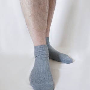 100% ORGANIC Combed COTTON Men's Quarter Socks. Made in ITALY. Breathable, Comfortable, Classic. Casual/Dress Wear. image 10